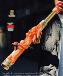 ĐIẾU CÀY NGỌC LONG CẨM THẠCH 45CM (Kéo dài 60cm - Lẻ điếu)