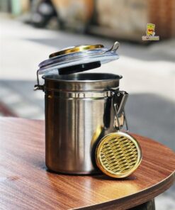 HŨ ĐỰNG CIGAR (Đồng hồ đo độ ẩm + Viên dưỡng ẩm)