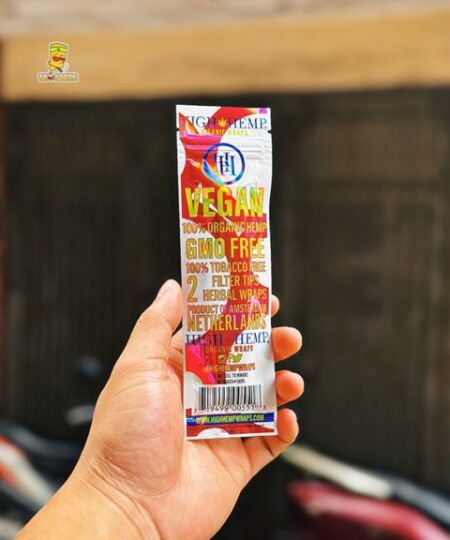 BLUNT HIGHHEMP ORGANIC VỊ KẸO CAO SU (Đã kèm 2 tip cuốn sẵn)